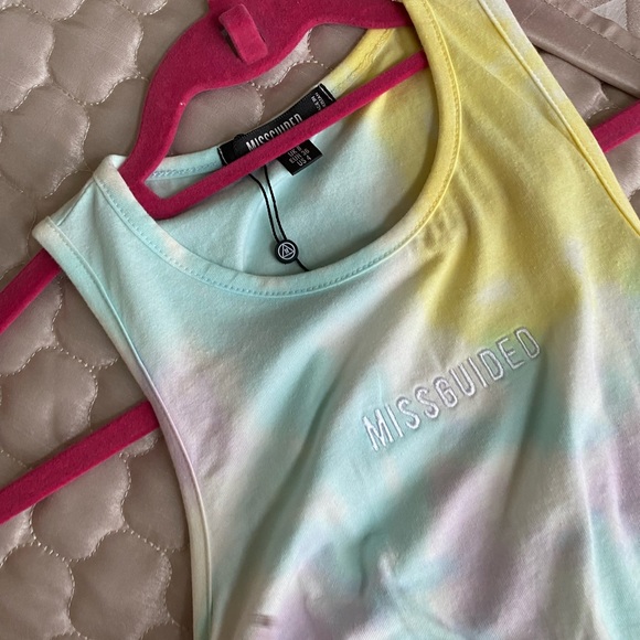 Misguided Tye Dye Scrunch Bodysuit - Picture 3 of 5